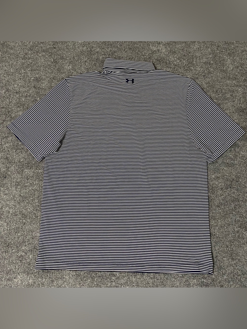 Under Armour Notre Dame Fighting Irish Golf Leprechaun Stripe Polo Mens L NWT - Picture 3 of 13